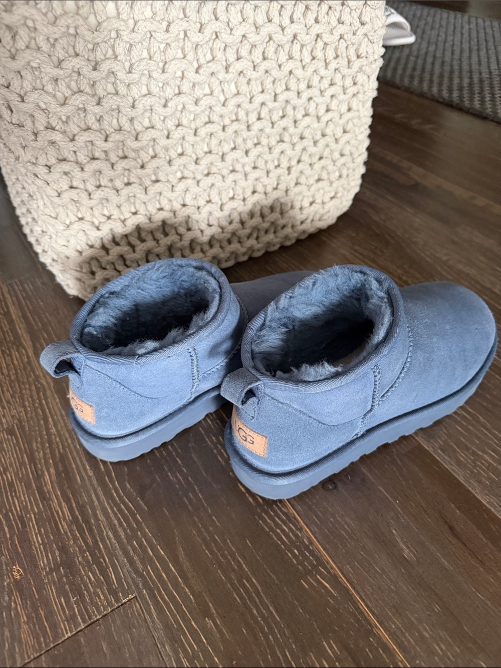 UGG Blue Classic Ultra Mini  Boots